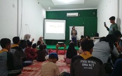 EDUKASI PENUH CERIA! ANAK BINAAN RINBI ANTUSIAS BELAJAR BERSAMA PMR SMAN 07 KOTA JAMBI